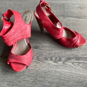 EUC Qupid vegan leather heels